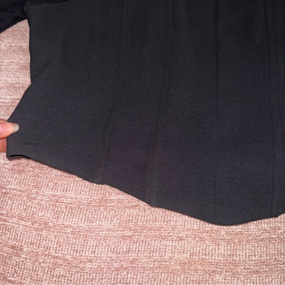 Mixed Threads Black Corset Crop Top Sz Large - Picture 5 of 10